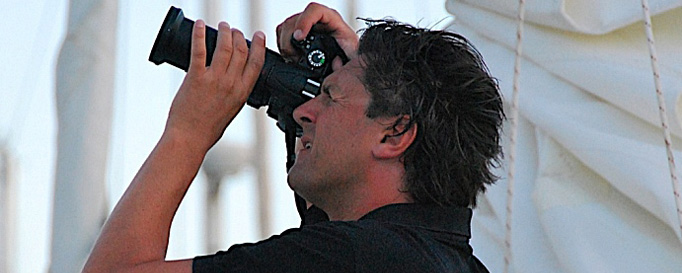 Markus Silbergasser Markus Silbergasser beim Fotografieren an Bord
