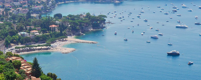 Côte d'Azur Segeln Côte d'Azur: Luftansicht der Küste