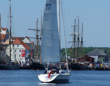 Im Hafen: Segelyacht