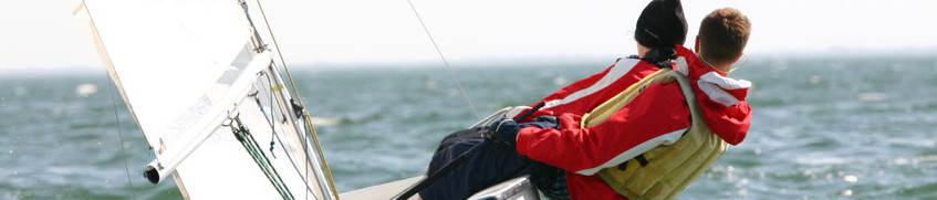 Eine Segeljacke in Action Segeljacke für den Törn