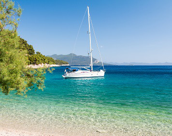 Segelboot in Kroatien