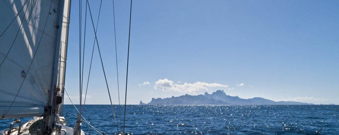 Segelschiff in der Südsee