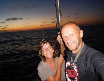 Sabine & Joachim auf See Sabine & Joachim Sonnenuntergang auf See