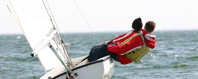 Segeljacke Segler mit Segeljacke
