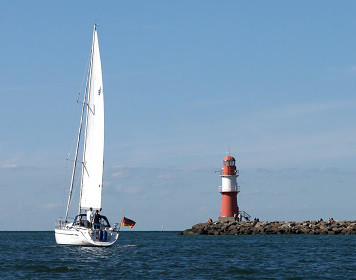 Segelboot auf der Ostsee