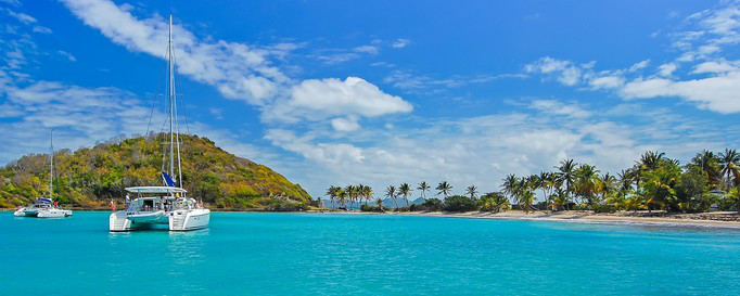 Segeln Grenada: Katamaran bei Mayreau