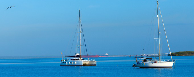 Segeln Kuba: Segelboote bei Cienfuegos