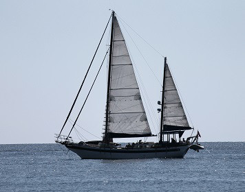 Segelboot während eines Törns